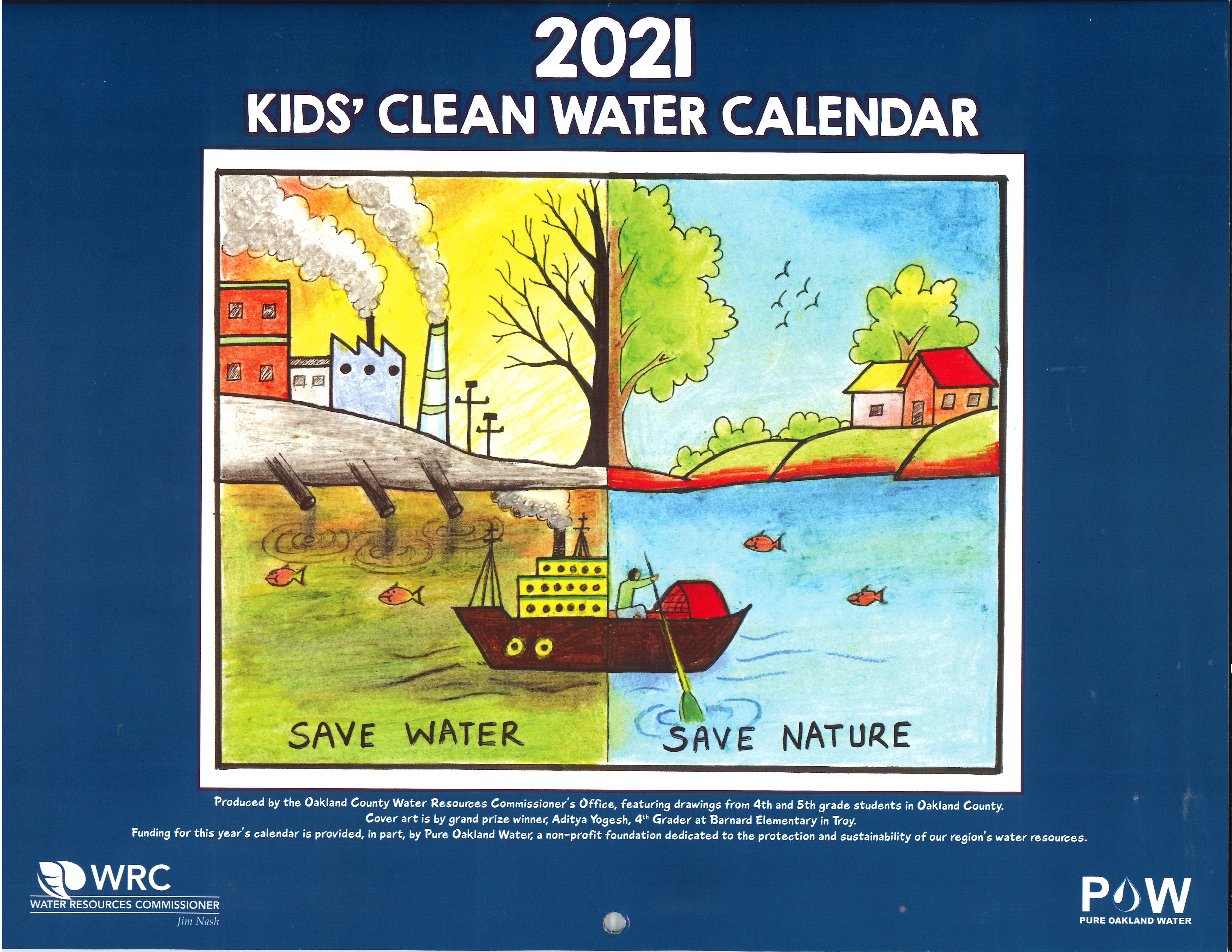 2021 Kids' Clean Water Calendar