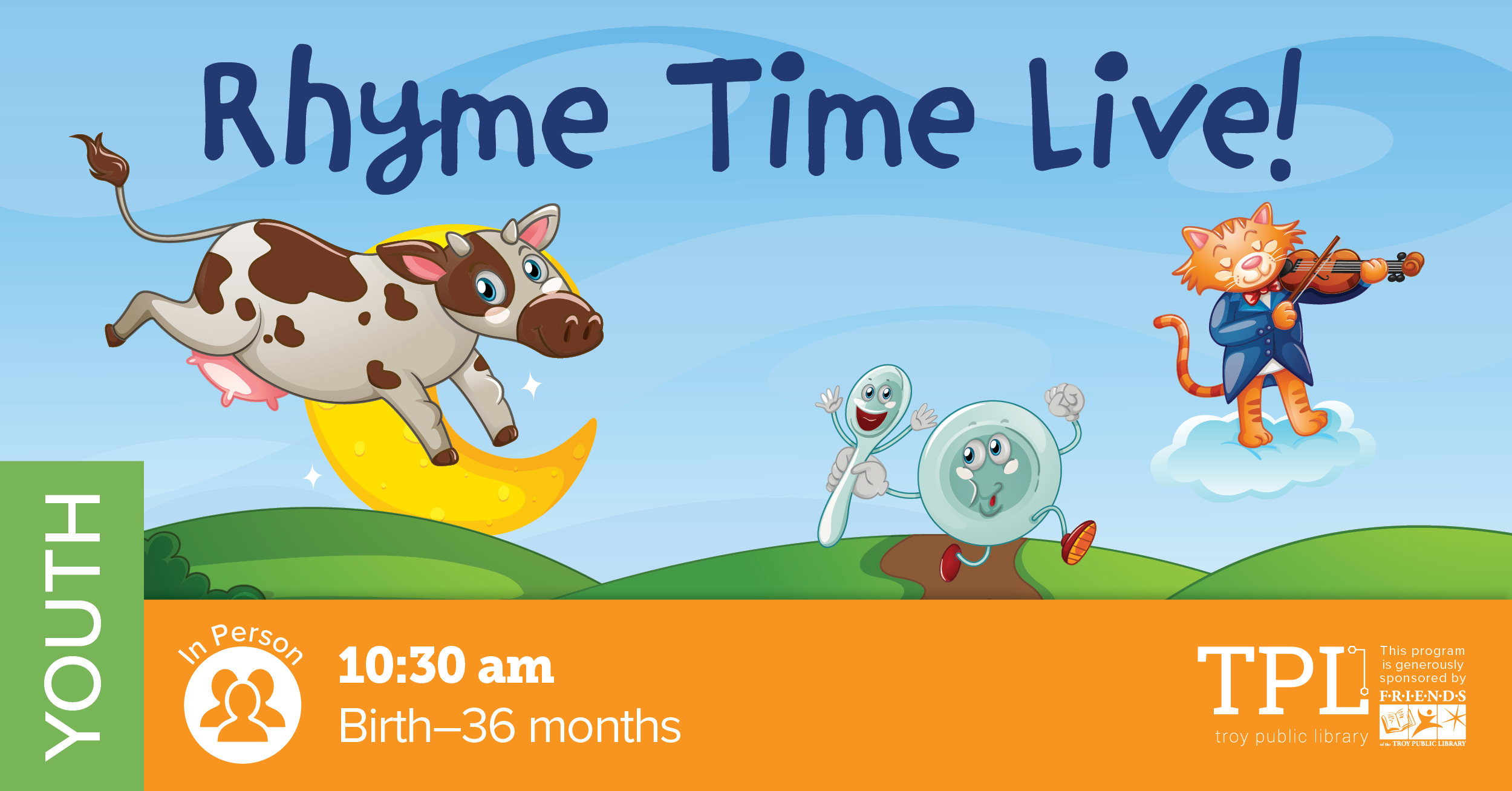Rhyme Time Live!  Wednesdays at 10:30 a.m.