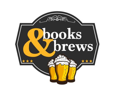 Books & Brews logo with 3 image of 3 beers.